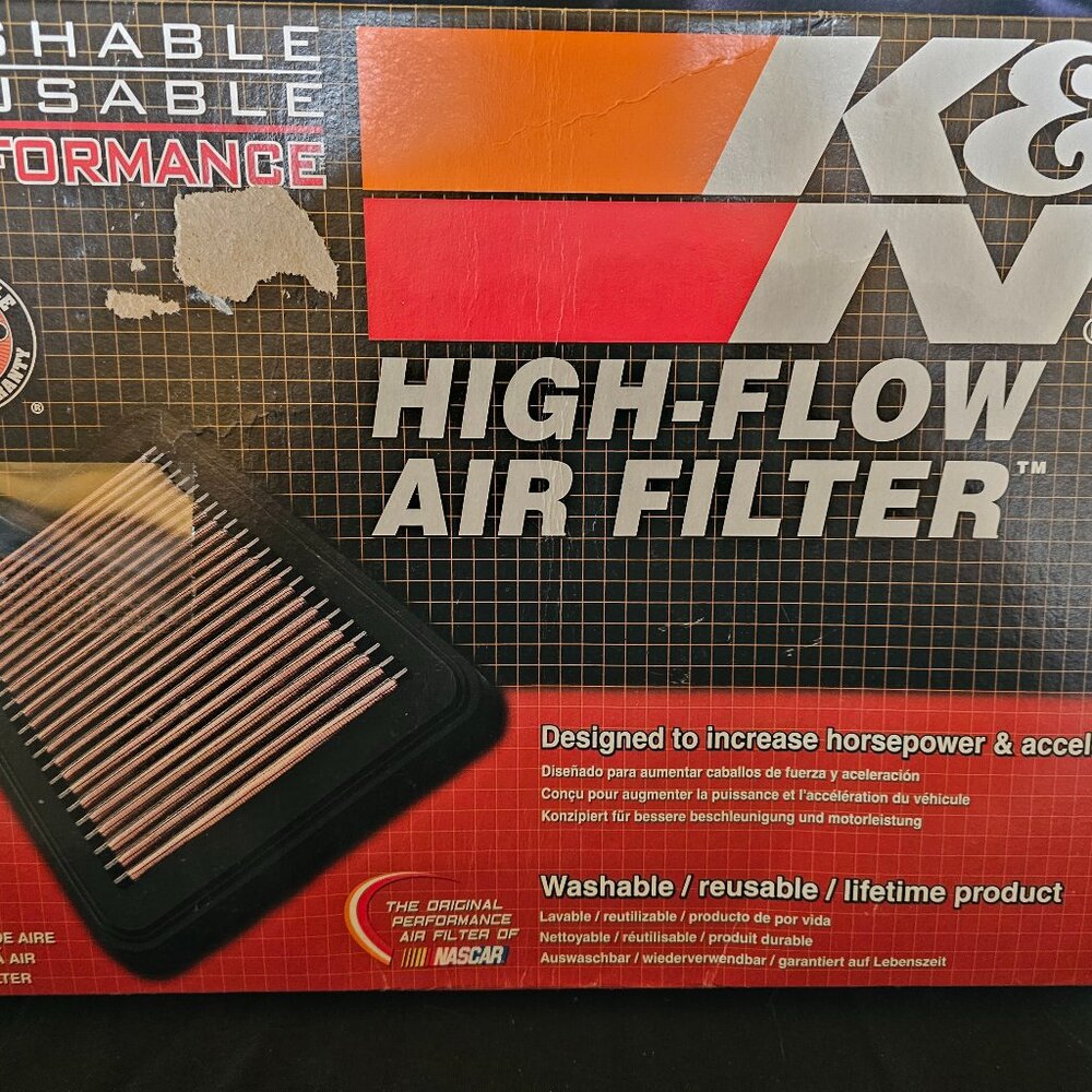 K&N engine air filter, premium, 33-2364 Jeep Wrangler 2007-2018